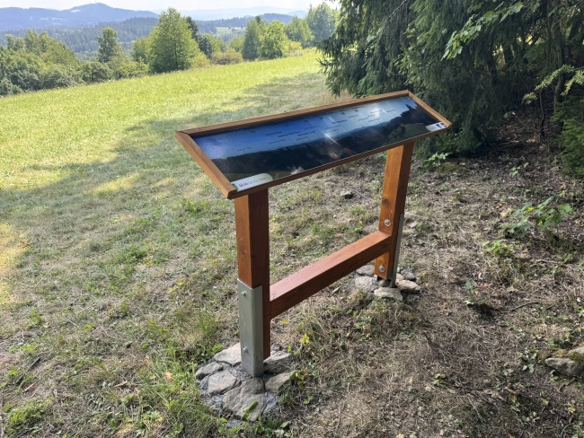 Panoramatická tabule vyhlídka na holubu 2025